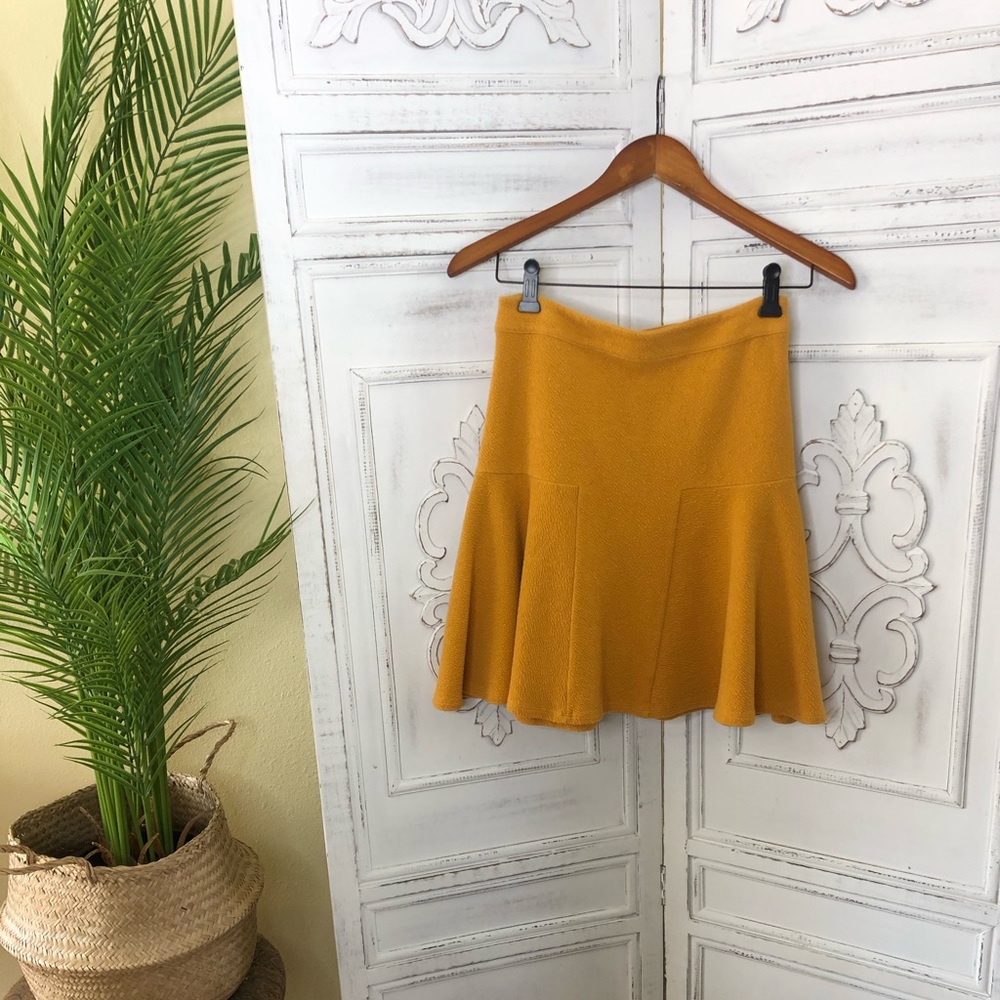 Maeve Mustard Skirt - Anthropologie (XS)